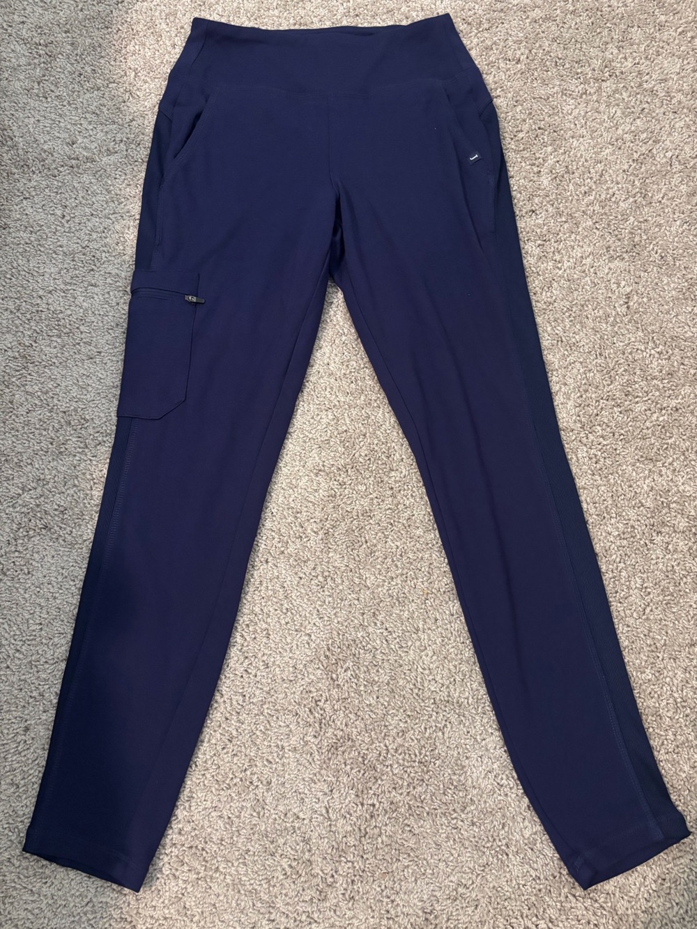 Jaanuu Navy 4-Pocket Rib Panel Scrub Pant